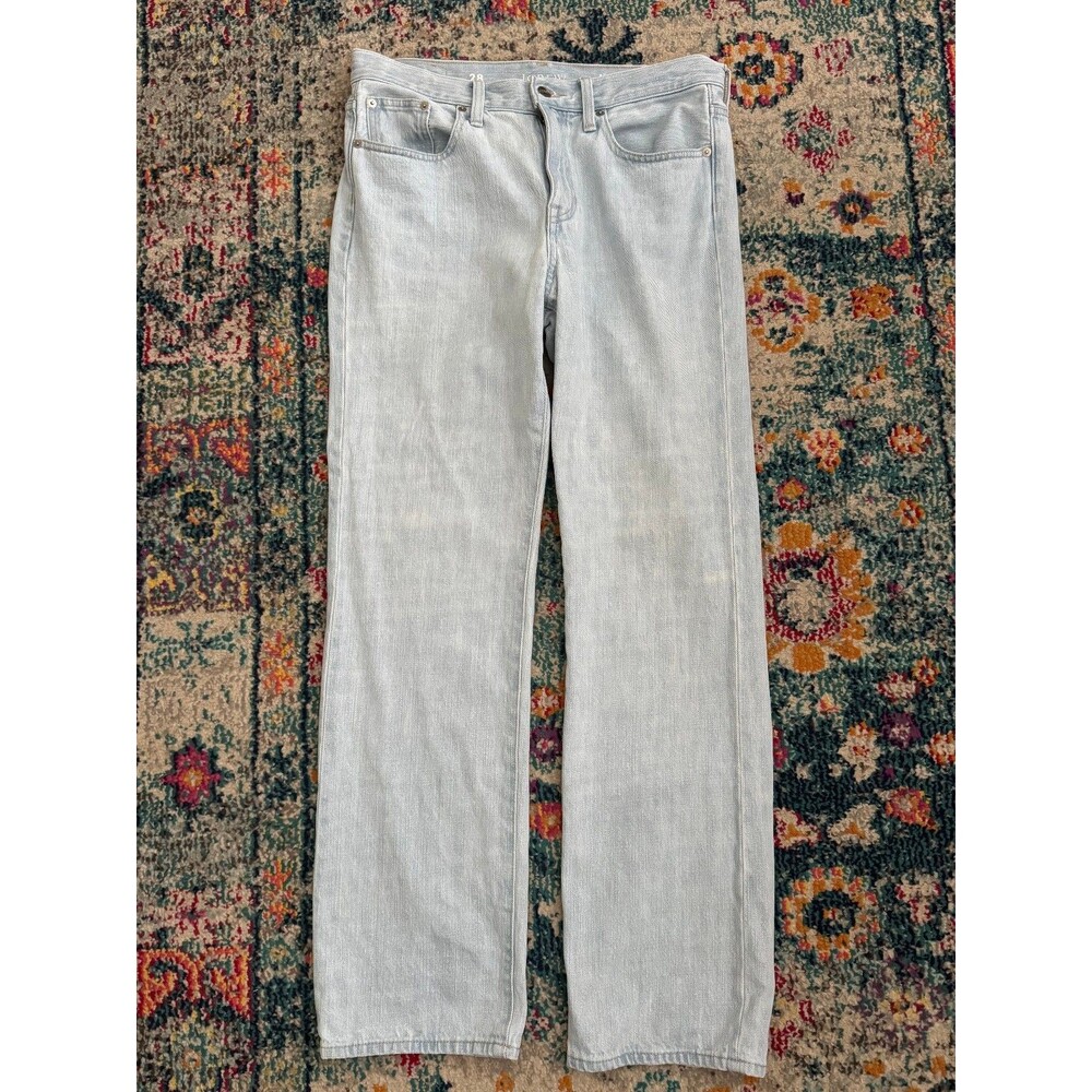 J.Crew Women's Mid-Rise Straight Jean '84 Straight Size 28 x 30" Light Wash